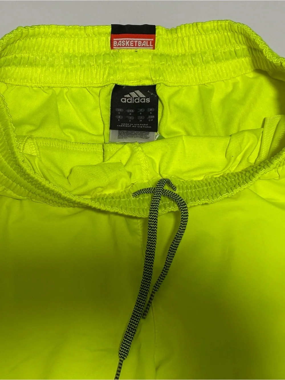 adidas Men’s Bolt Yellow Athletic Basketball Shorts